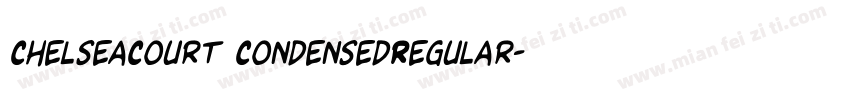 ChelseaCourt CondensedRegular字体转换